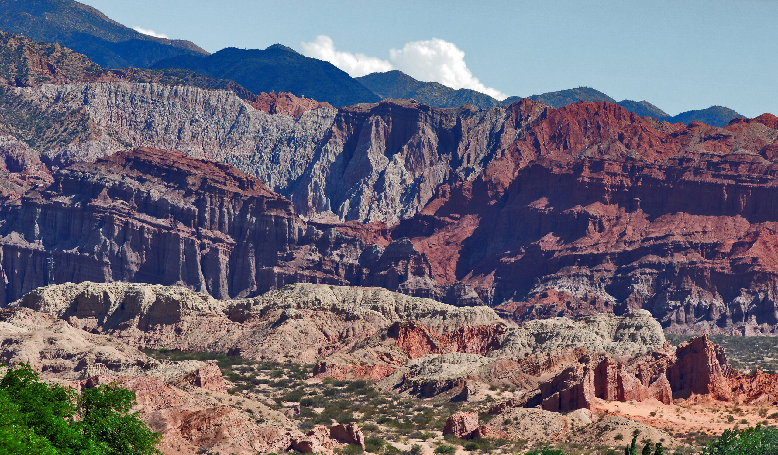 multicolored mountain