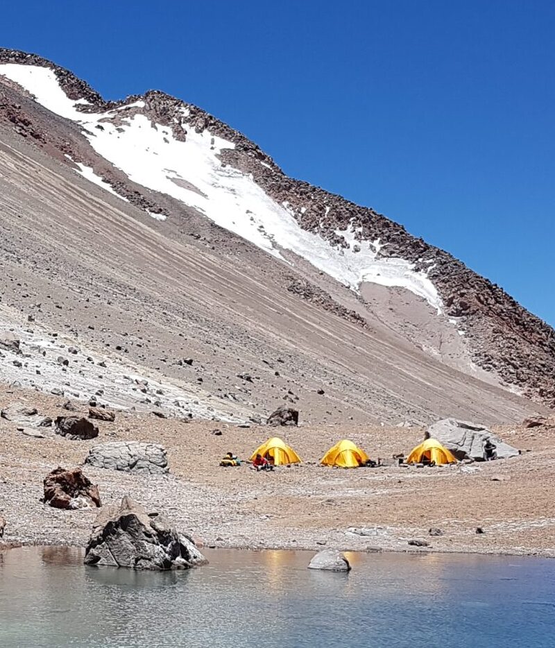 mountain expedition camp